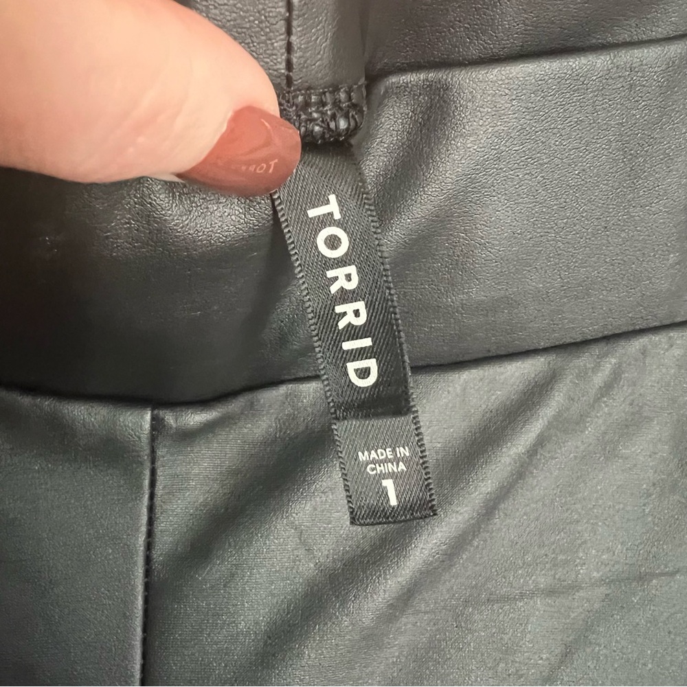 Torrid Faux Leather Leggings - Picture 6 of 8